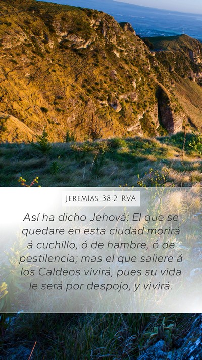 Jeremías 38:2 RVA Bible Verse Image