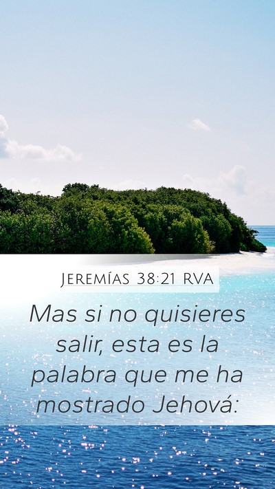 Jeremías 38:21 RVA Bible Verse Image