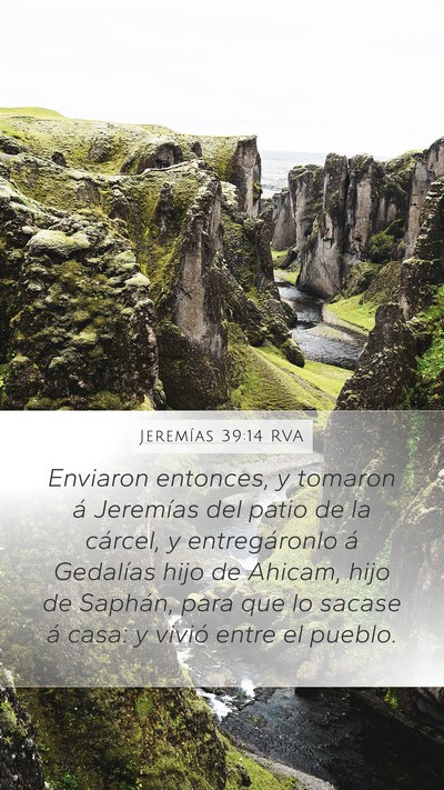 Jeremías 39:14 RVA Bible Verse Image