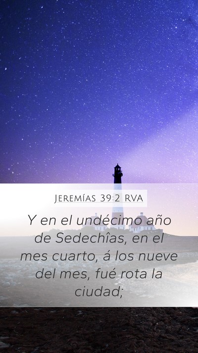 Jeremías 39:2 RVA Bible Verse Image