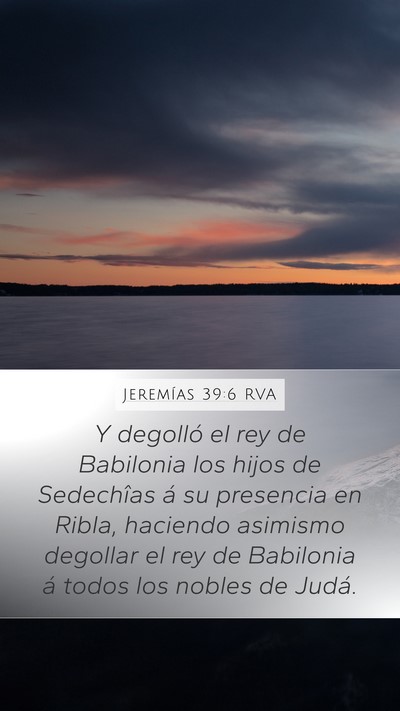 Jeremías 39:6 RVA Bible Verse Image