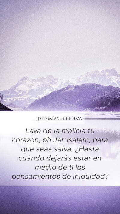 Jeremías 4:14 RVA Bible Verse Image