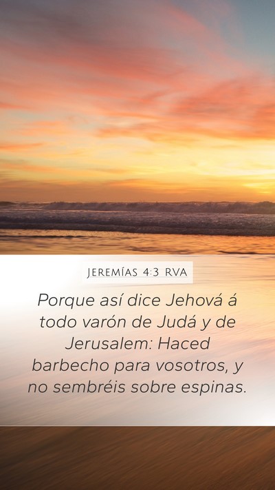Jeremías 4:3 RVA Bible Verse Image