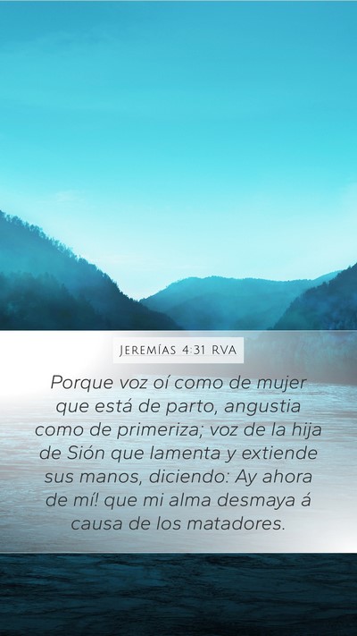 Jeremías 4:31 RVA Bible Verse Image