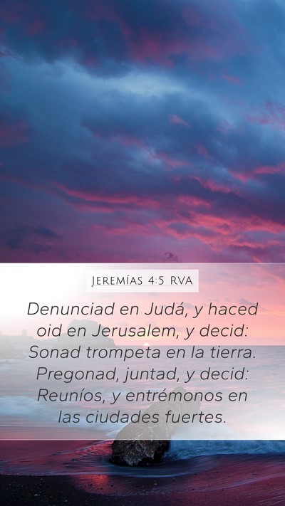 Jeremías 4:5 RVA Bible Verse Image