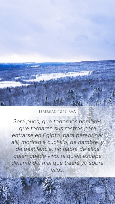 Jeremías 42:17 RVA Bible Verse Image