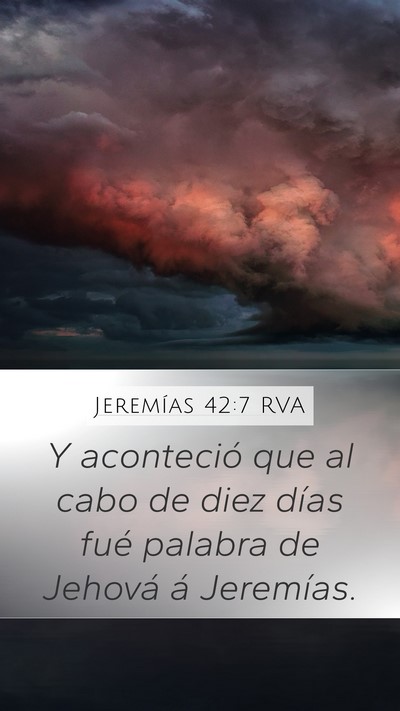 Jeremías 42:7 RVA Bible Verse Image