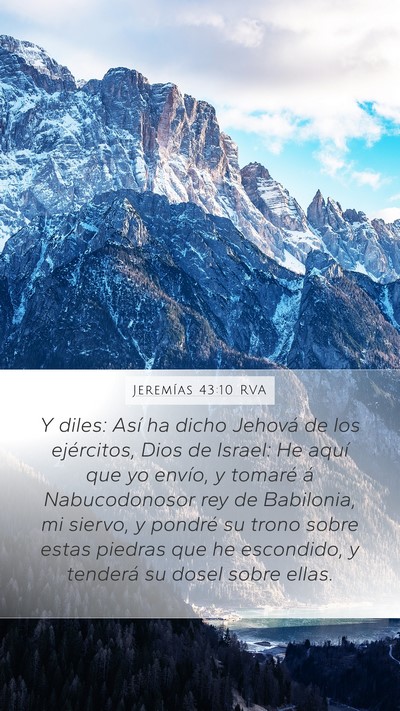 Jeremías 43:10 RVA Bible Verse Image