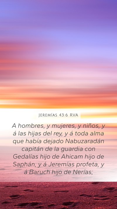 Jeremías 43:6 RVA Bible Verse Image