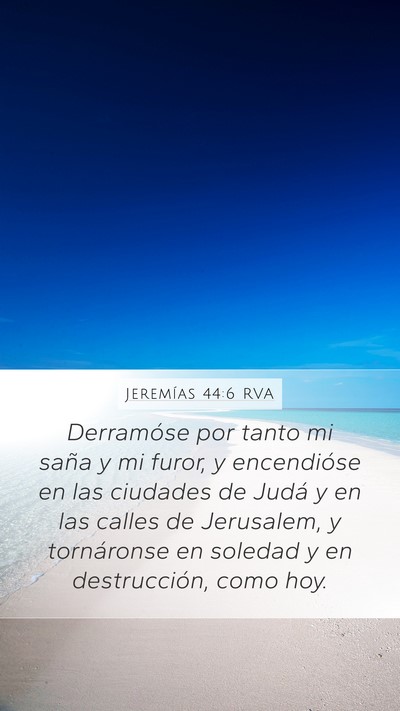 Jeremías 44:6 RVA Bible Verse Image