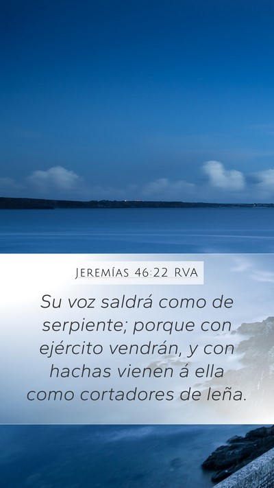 Jeremías 46:22 RVA Bible Verse Image