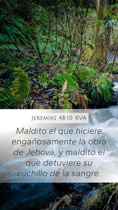 Jeremías 48:10 RVA Bible Verse Image