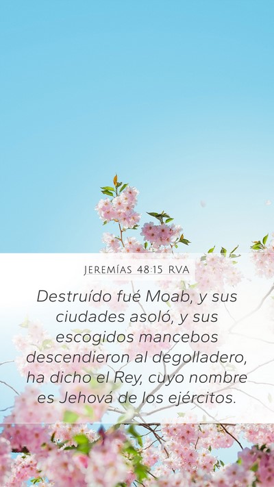 Jeremías 48:15 RVA Bible Verse Image