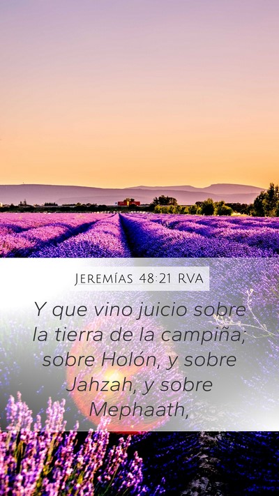 Jeremías 48:21 RVA Bible Verse Image