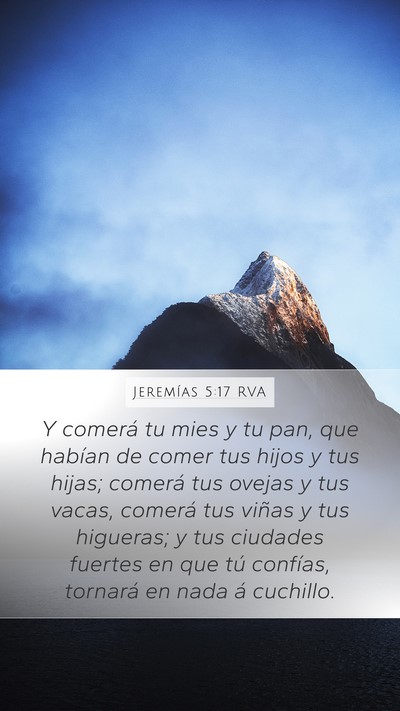 Jeremías 5:17 RVA Bible Verse Image