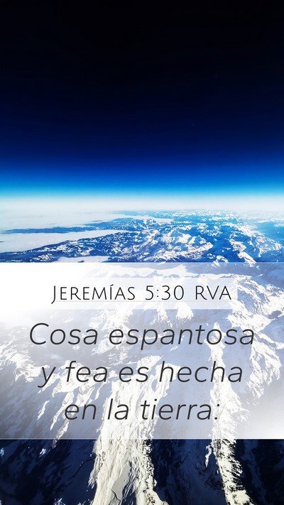 Jeremías 5:30 RVA Bible Verse Image