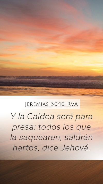 Jeremías 50:10 RVA Bible Verse Image