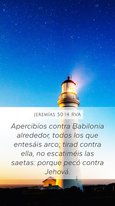 Jeremías 50:14 RVA Bible Verse Image