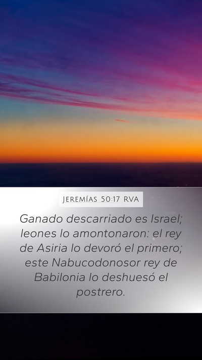 Jeremías 50:17 RVA Bible Verse Image