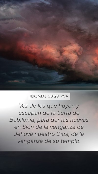 Jeremías 50:28 RVA Bible Verse Image