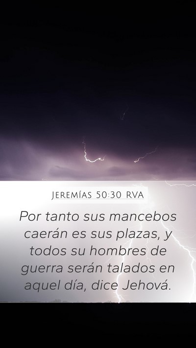 Jeremías 50:30 RVA Bible Verse Image