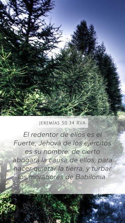 Jeremías 50:34 RVA Bible Verse Image