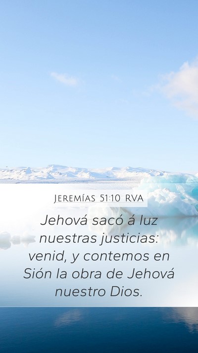 Jeremías 51:10 RVA Bible Verse Image