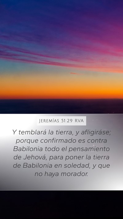 Jeremías 51:29 RVA Bible Verse Image