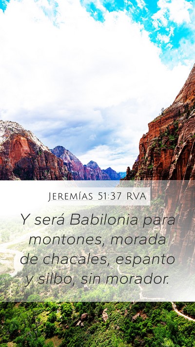 Jeremías 51:37 RVA Bible Verse Image