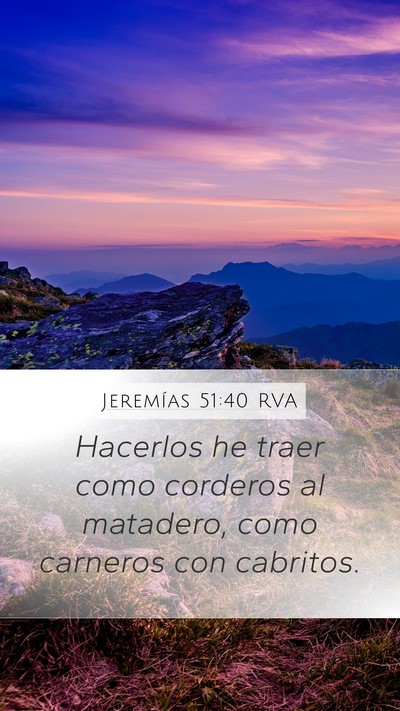 Jeremías 51:40 RVA Bible Verse Image