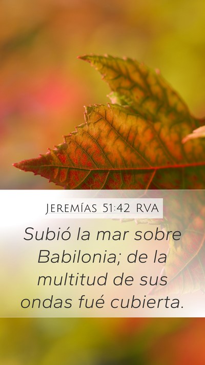 Jeremías 51:42 RVA Bible Verse Image