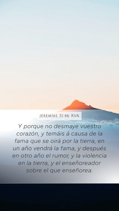 Jeremías 51:46 RVA Bible Verse Image