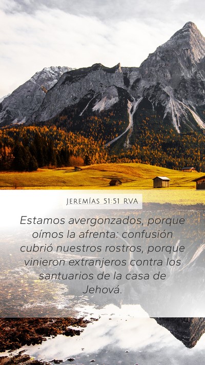 Jeremías 51:51 RVA Bible Verse Image