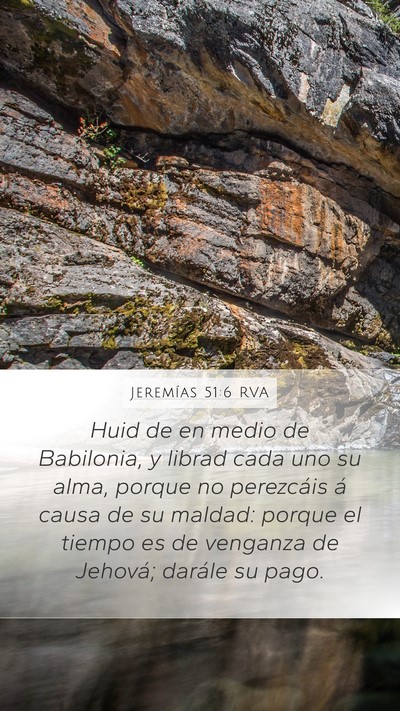 Jeremías 51:6 RVA Bible Verse Image