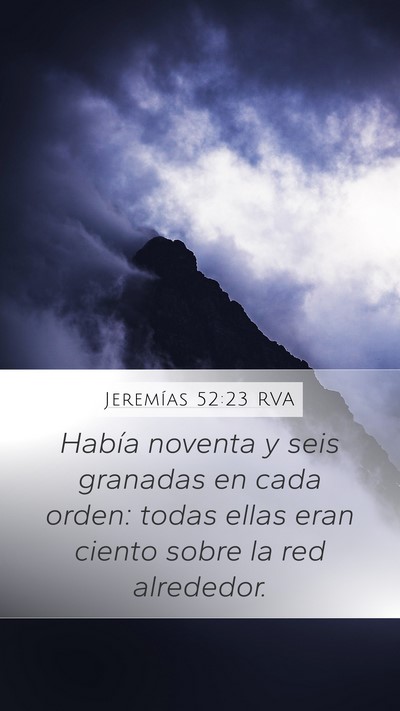 Jeremías 52:23 RVA Bible Verse Image