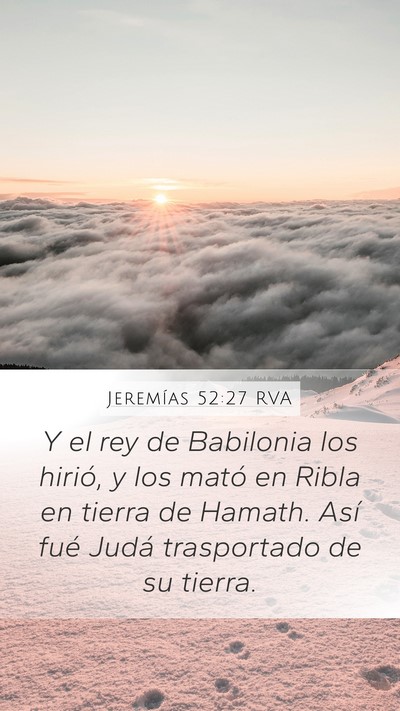 Jeremías 52:27 RVA Bible Verse Image