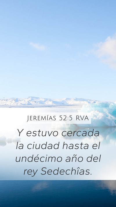Jeremías 52:5 RVA Bible Verse Image