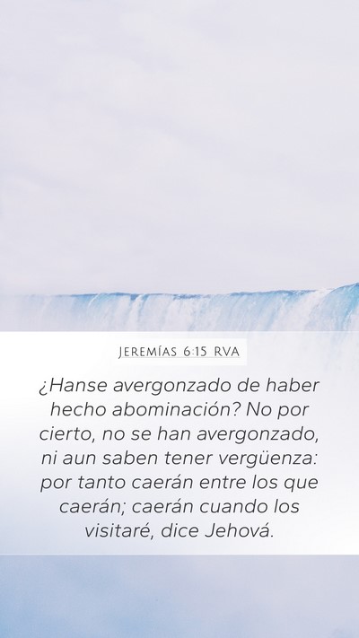 Jeremías 6:15 RVA Bible Verse Image