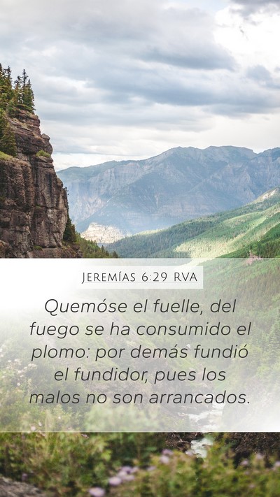 Jeremías 6:29 RVA Bible Verse Image