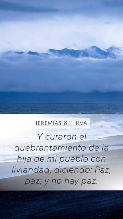 Jeremías 8:11 RVA Bible Verse Image