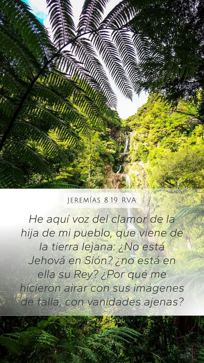 Jeremías 8:19 RVA Bible Verse Image