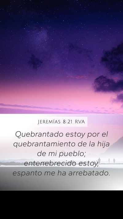 Jeremías 8:21 RVA Bible Verse Image