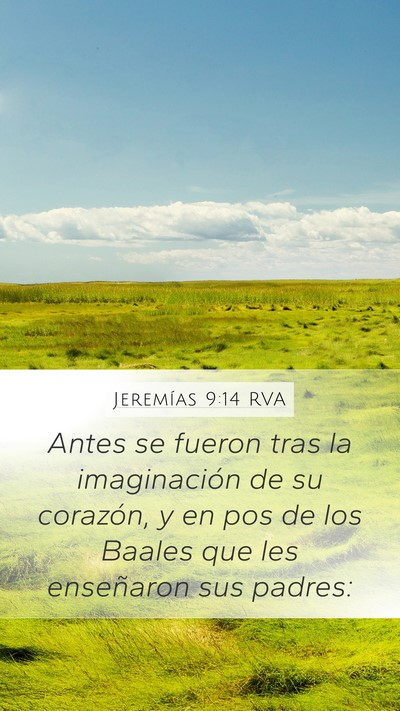 Jeremías 9:14 RVA Bible Verse Image