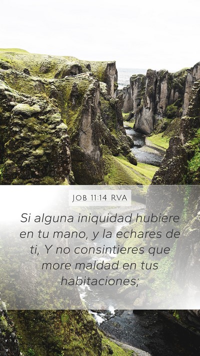 Job 11:14 RVA Bible Verse Image