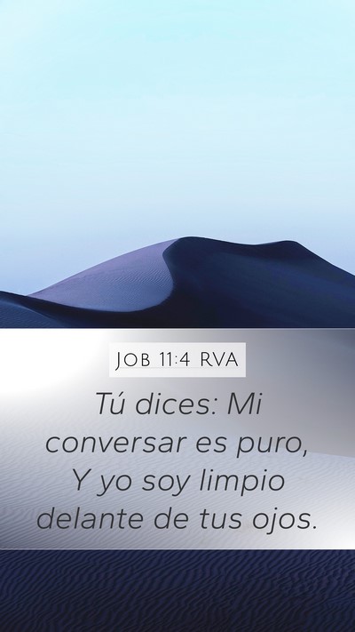 Job 11:4 RVA Bible Verse Image