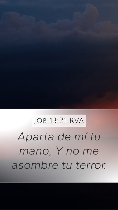 Job 13:21 RVA Bible Verse Image