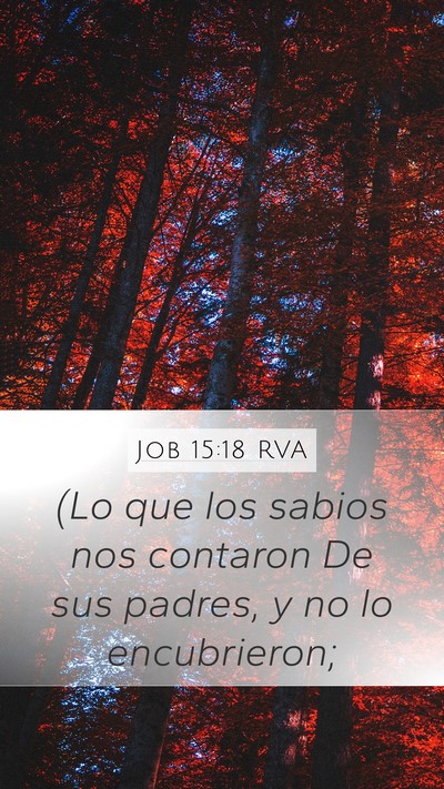 Job 15:18 RVA Bible Verse Image
