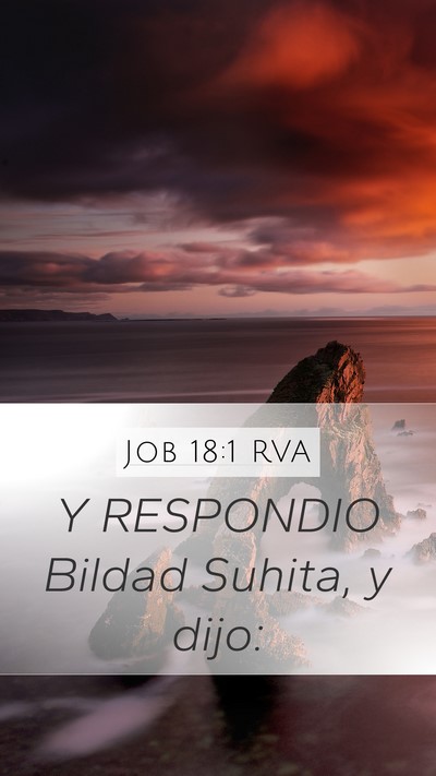 Job 18:1 RVA Mobile Phone Wallpaper - Y RESPONDIO Bildad Suhita, y - Mobile Bible Verse Wallpaper