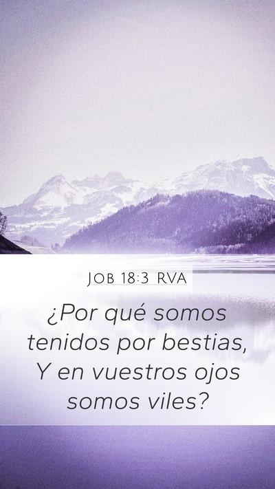 Job 18:3 RVA Bible Verse Image