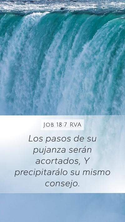 Job 18:7 RVA Bible Verse Image